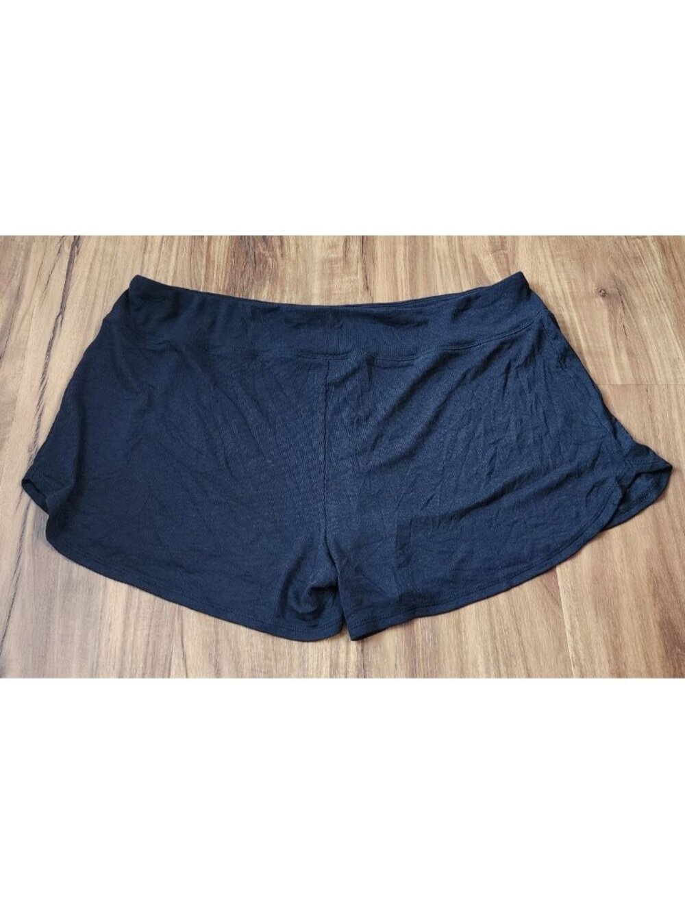 NWOT Athleta Well Rested Rib Sleep Tank & Short Set Black 1X - Picture 7 of 9